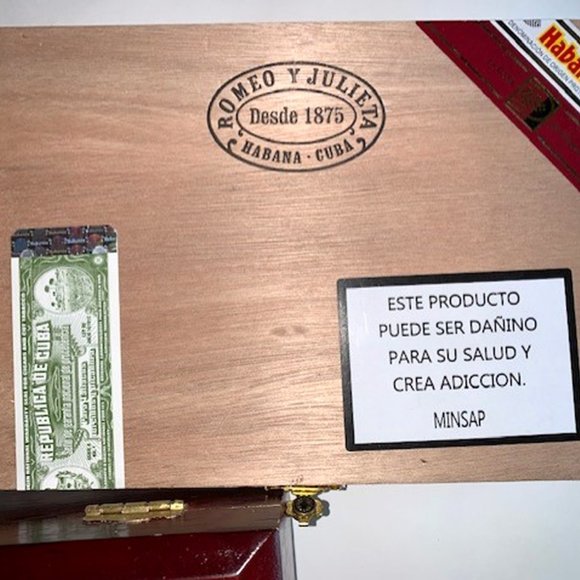 Lot of 5 EMPTY Cigar Boxes Perdomo Romeo Julieta - Picture 3 of 6